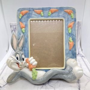Vintage Warner Bros Acme Baby Bugs Bunny Photo Frame Ceramic Looney Tunes